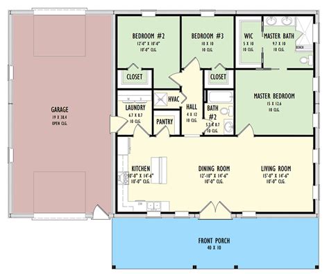 metal biulding house plans 1600 1850 square feet|1600 Sq. Ft. Barndominium Floor Plans.